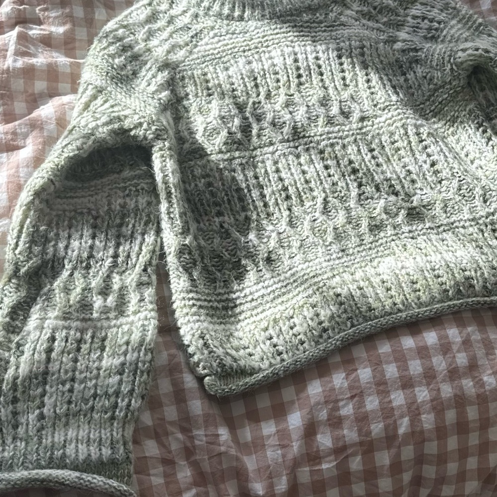 beautiful green sweater